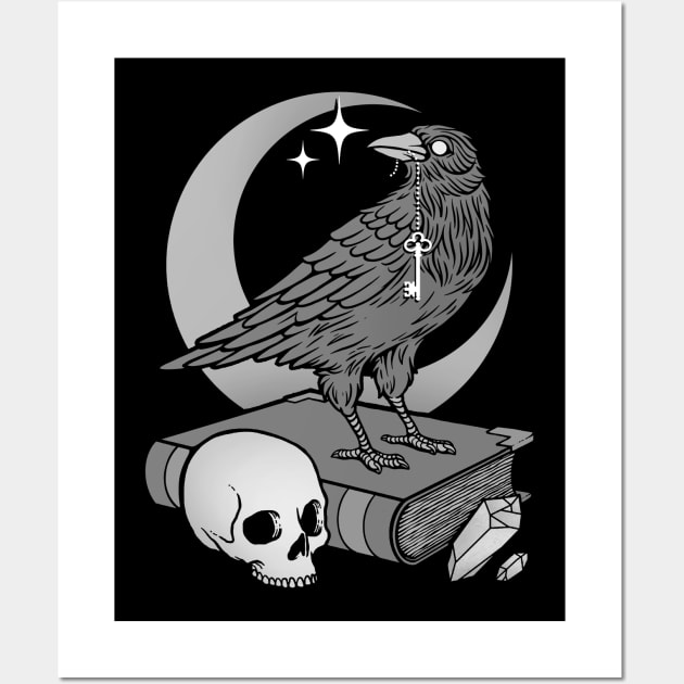 Occult Crow Wall Art by Deniart